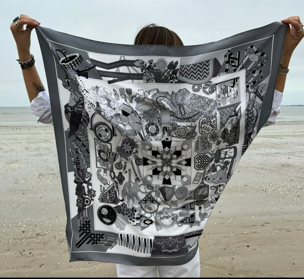 FOULARD LÉON - GRIS