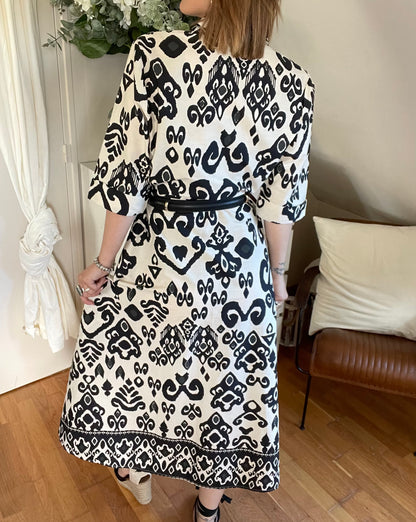 ROBE LONGUE BIBA - NOIR