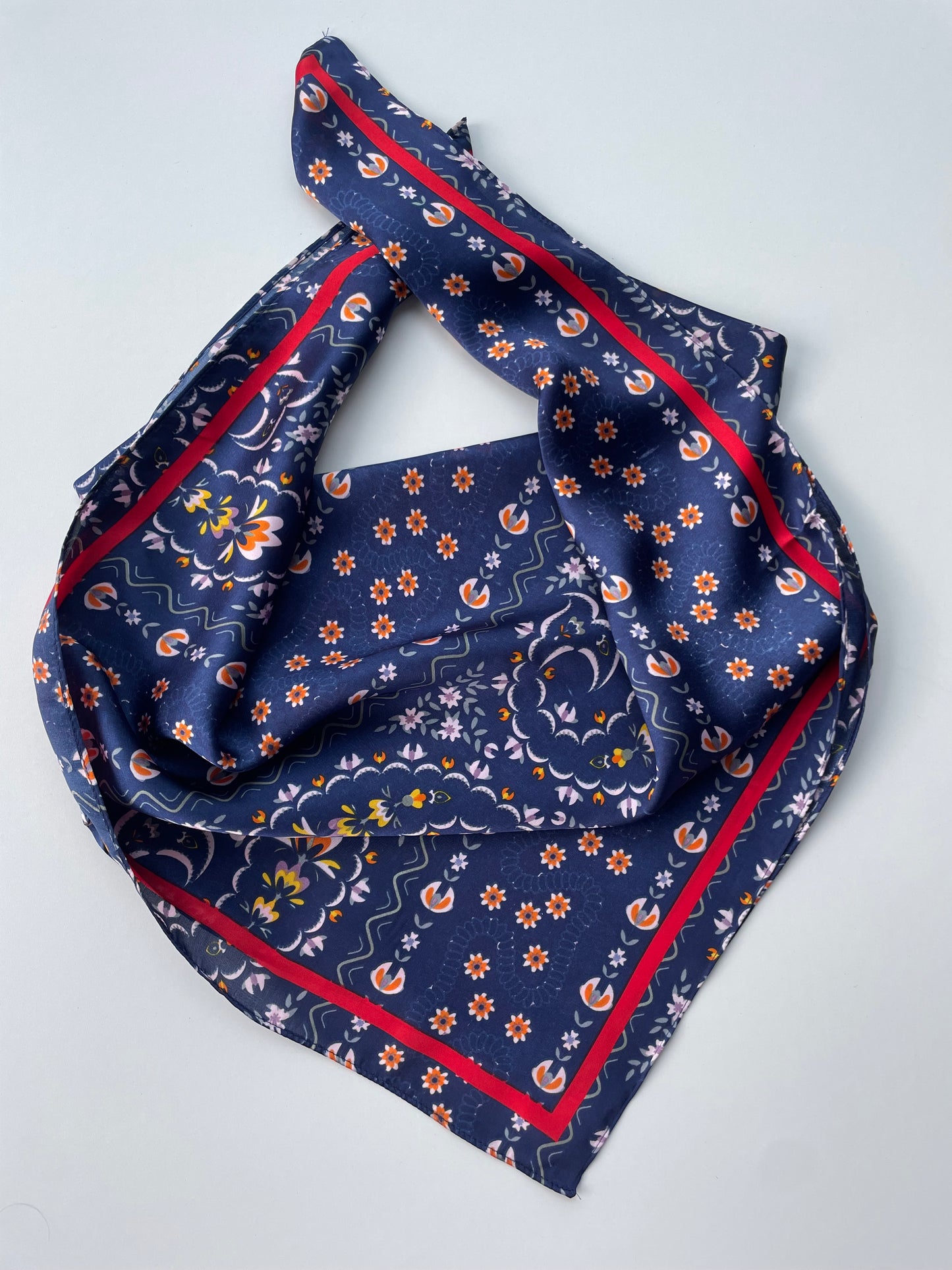 FOULARD CAPUCINE - MARINE