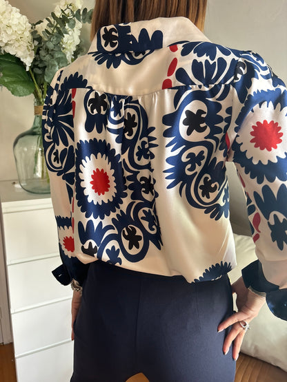 BLOUSE PUEBLA - BLEU