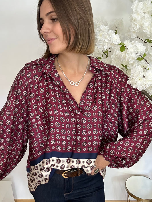 BLOUSE AGATHE - BORDEAUX 🇮🇹