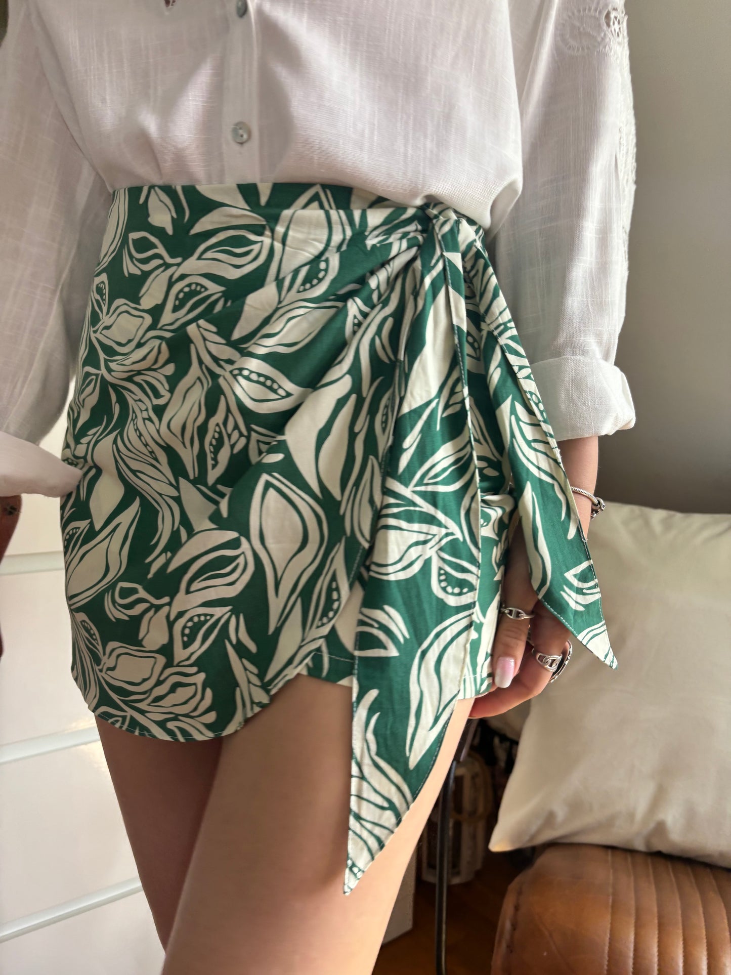 JUPE-SHORT ALMA - VERTE