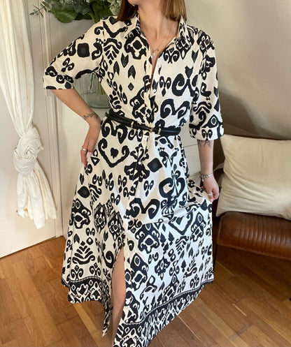 ROBE LONGUE BIBA - NOIR