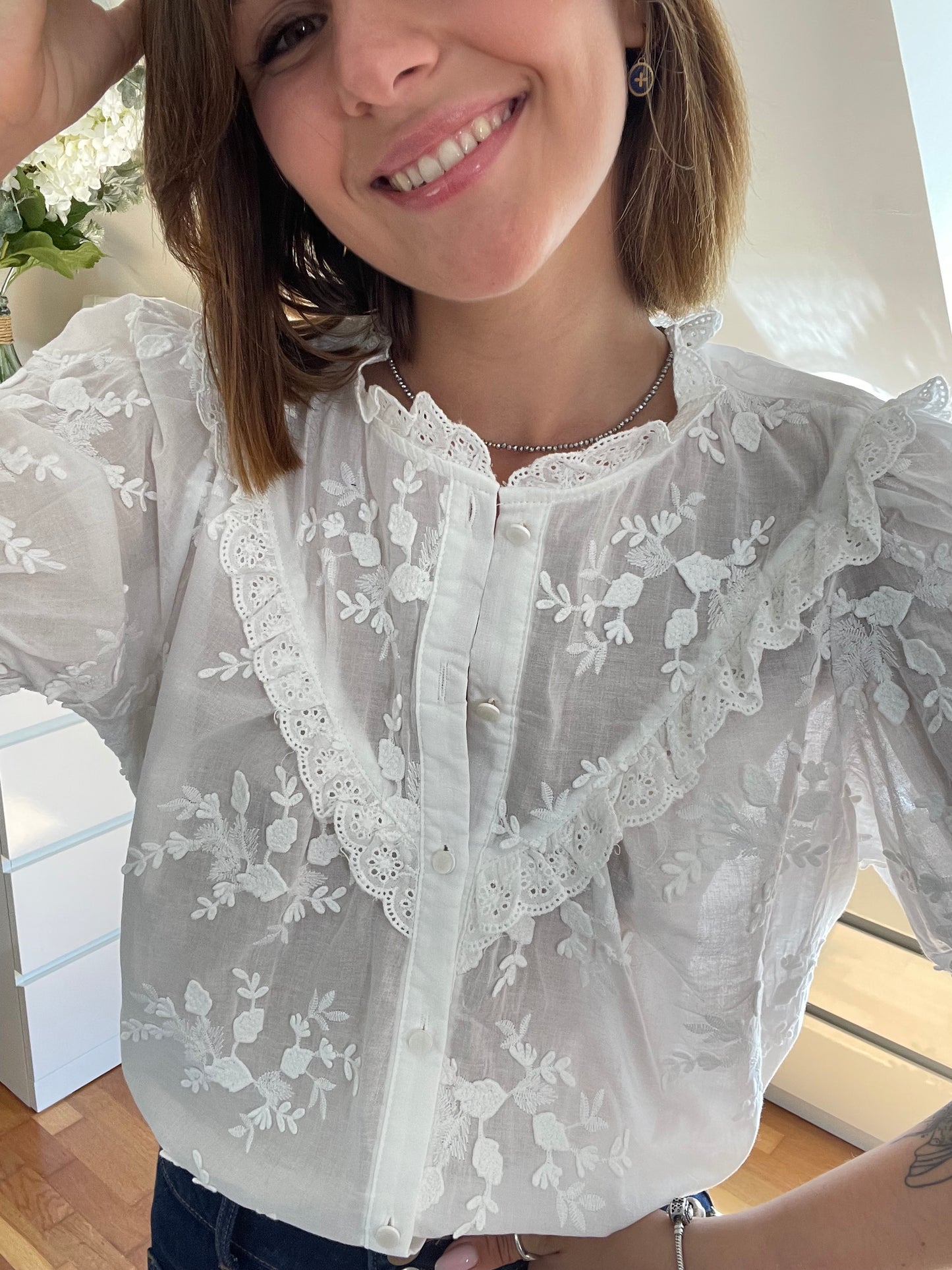 BLOUSE GIA- FLEURS