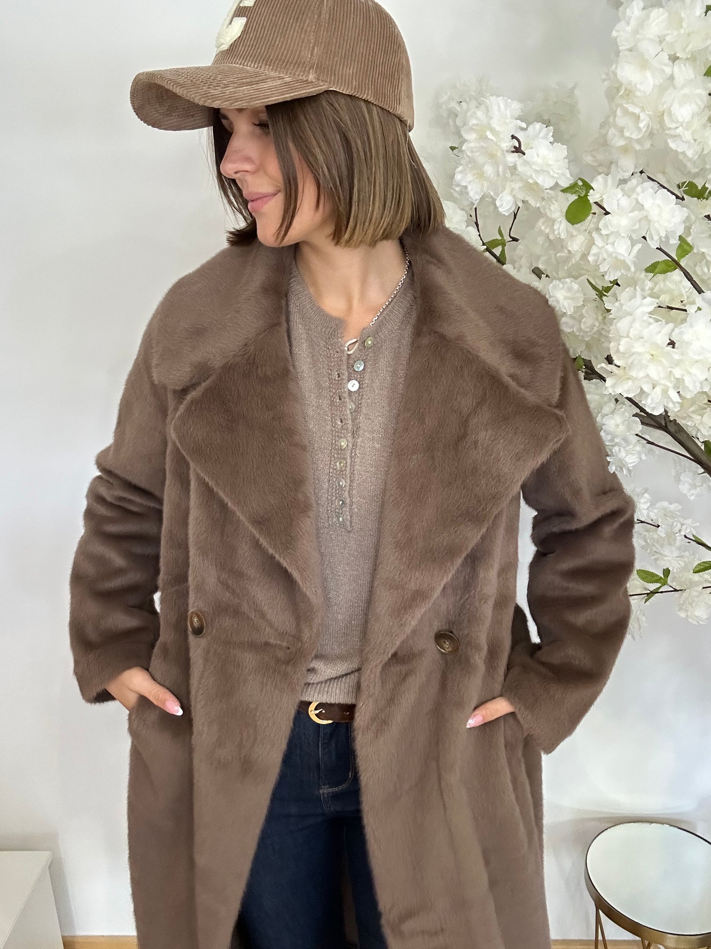 MANTEAU BROWN - LONG