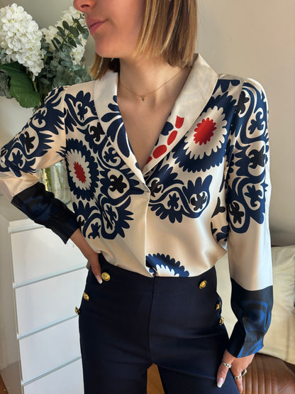 BLOUSE PUEBLA - BLEU