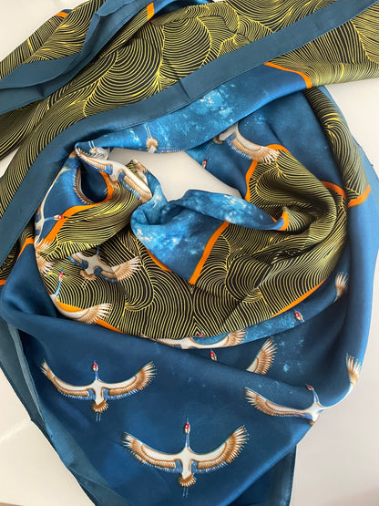 FOULARD GÉANT - CIGOGNES