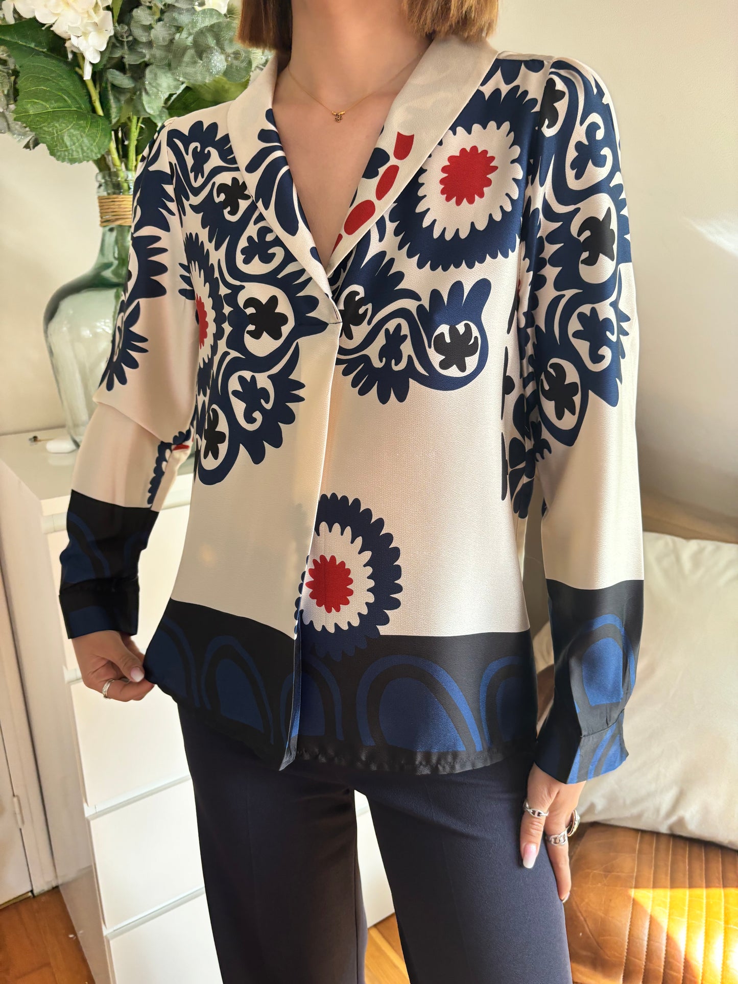 BLOUSE PUEBLA - BLEU