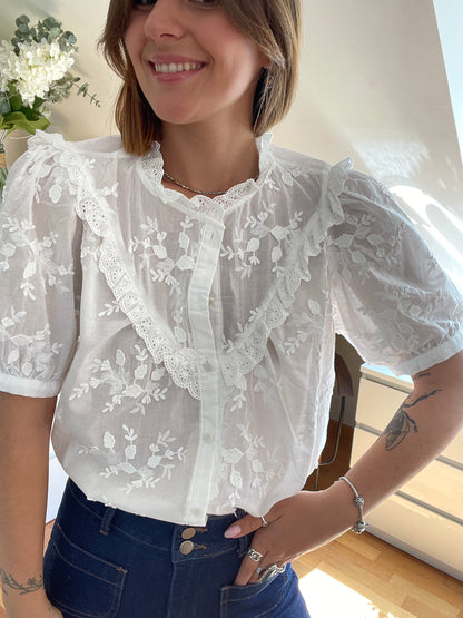 BLOUSE GIA- FLEURS