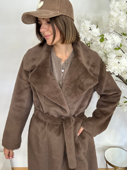 MANTEAU BROWN - LONG