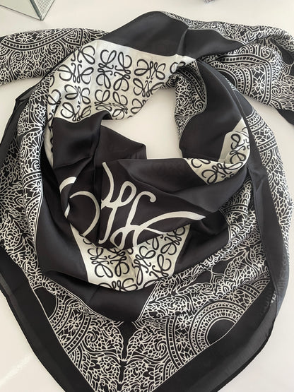 FOULARD LEON GRAND - NOIR