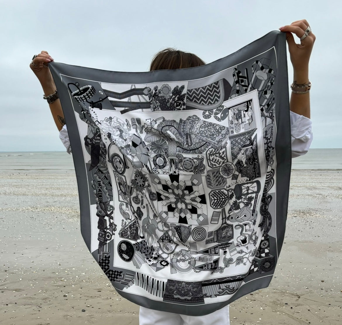 FOULARD LÉON - GRIS