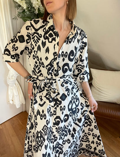 ROBE LONGUE BIBA - NOIR